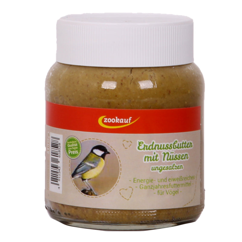 zookauf Erdnussbutter mit Nüssen im Glas 360 g