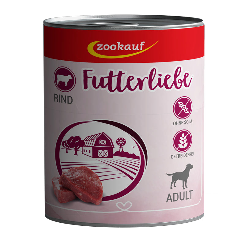 zookauf Futterliebe Adult Rind 800 g