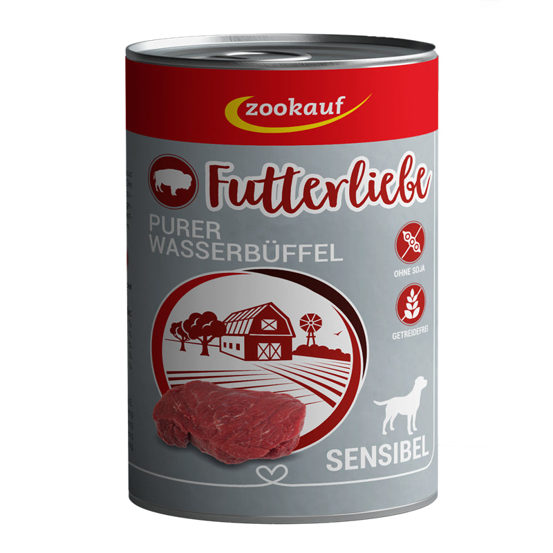 zookauf Futterliebe Sensibel Purer Wasserbüffel 400 g