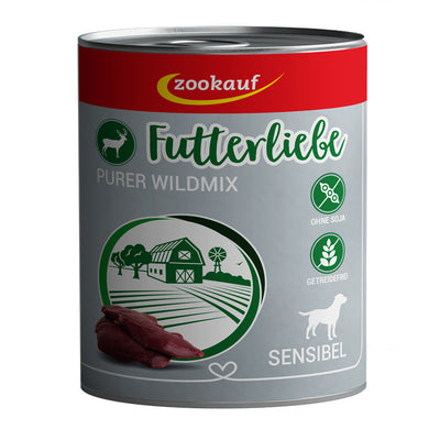 zookauf Futterliebe Sensibel Purer Wildmix 800 g