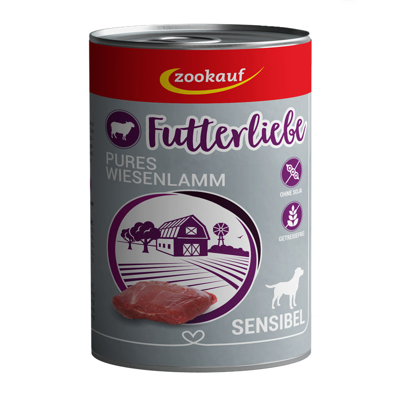 zookauf Futterliebe Sensibel Pures Wiesenlamm 400 g