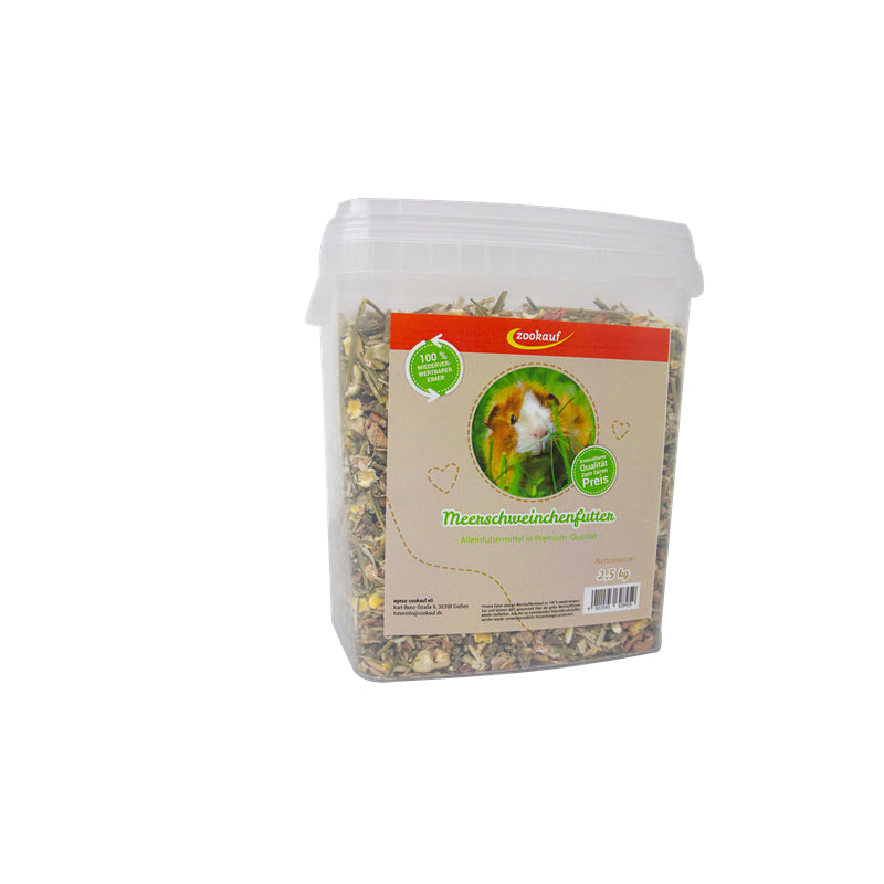 zookauf Nager Futter Premium für Meerschweinchen 2,5 kg Eimer