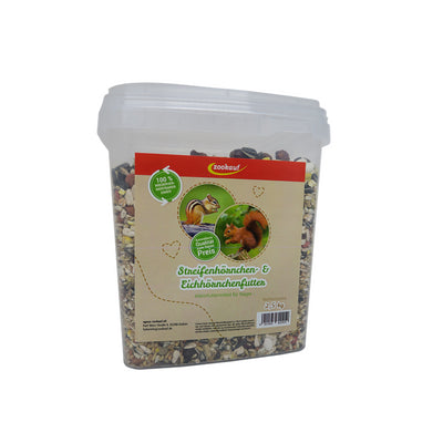 zookauf Nager Futter Premium für Streifenhörnchen 2,5 kg Eimer