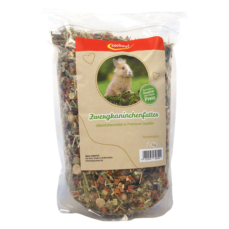 zookauf Nager Futter Premium für Zwergkaninchen 2 kg