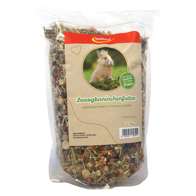 zookauf Nager Futter Premium für Zwergkaninchen 2 kg