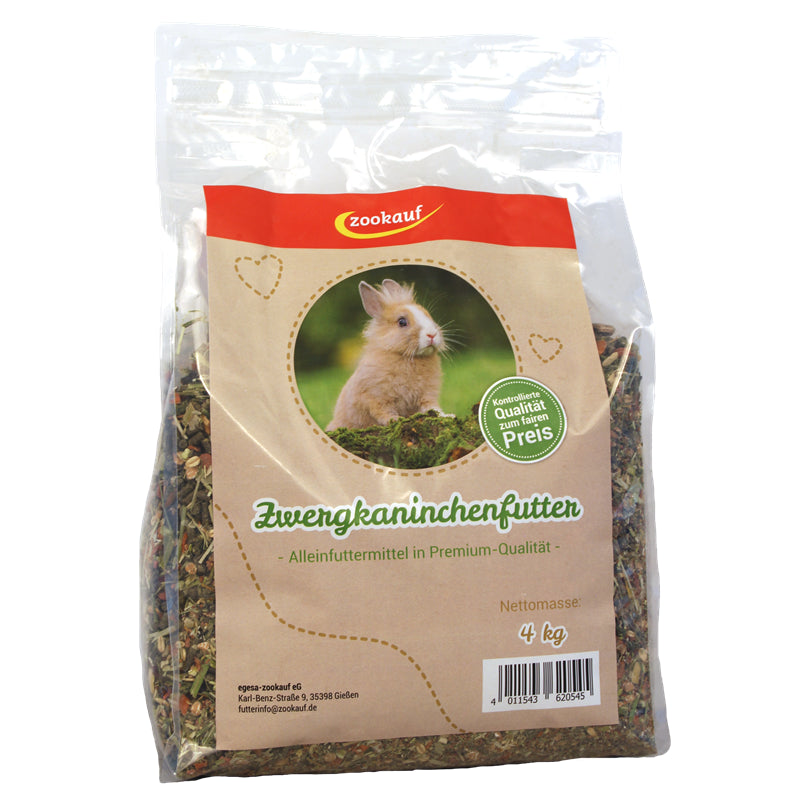 zookauf Nager Futter Premium für Zwergkaninchen 4 kg