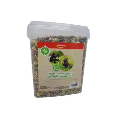 zookauf Nager Futter Standard für Meerschweinchen & Zwergkaninchen 3,5 kg Eimer