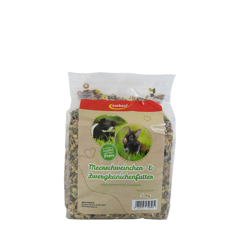 zookauf Nager Futter Standard für Meerschweinchen & Zwergkaninchen 5 kg