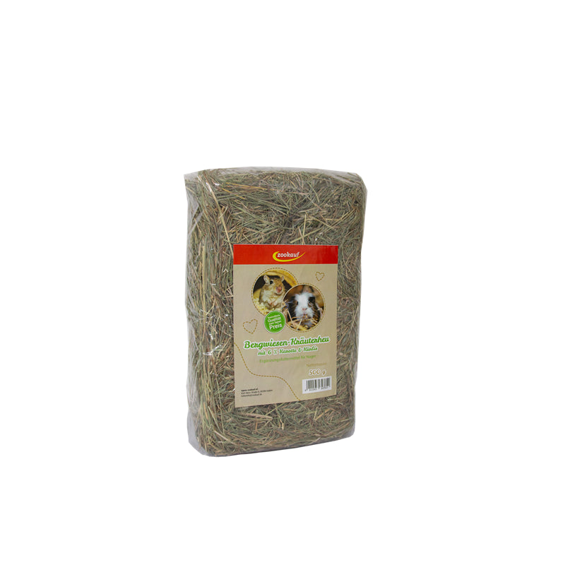 zookauf Nager Premium Bergwiesen-Kräuterheu Karotte&Kürbis 500 g