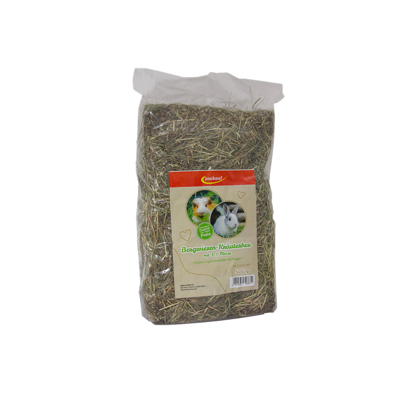 zookauf Nager Premium Bergwiesen-Kräuterheu Minze 500 g