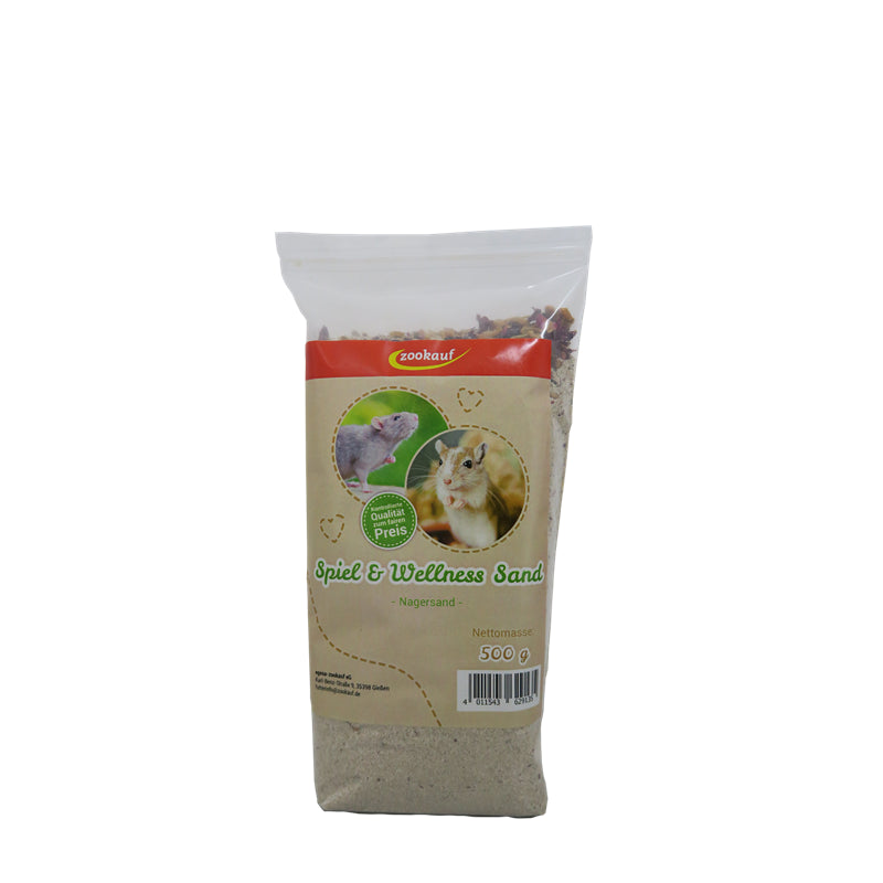 zookauf Sand für Spiel und Wellness 500 g
