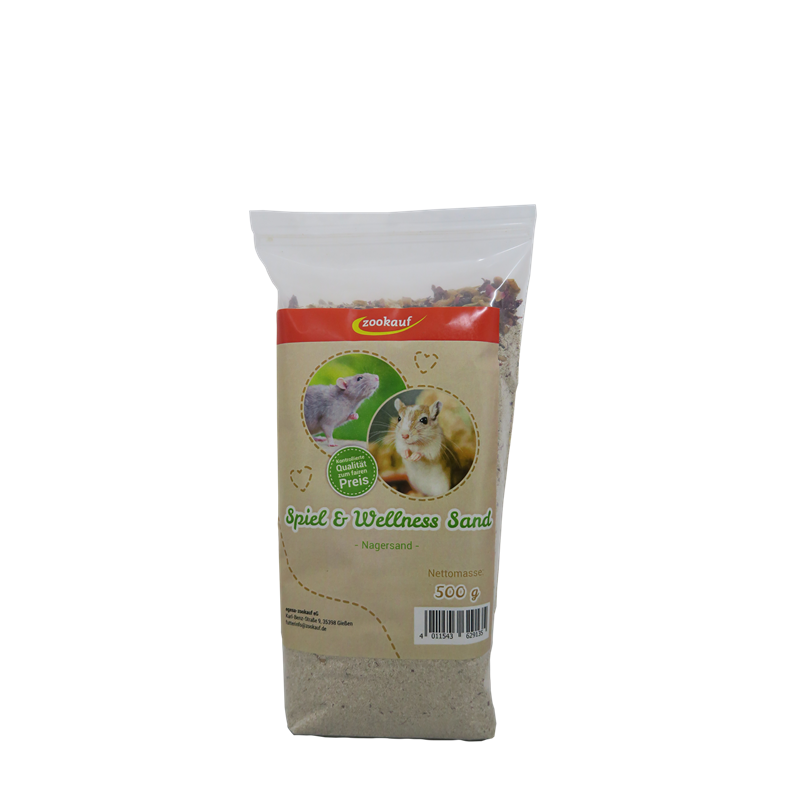 zookauf Sand für Spiel und Wellness 500 g