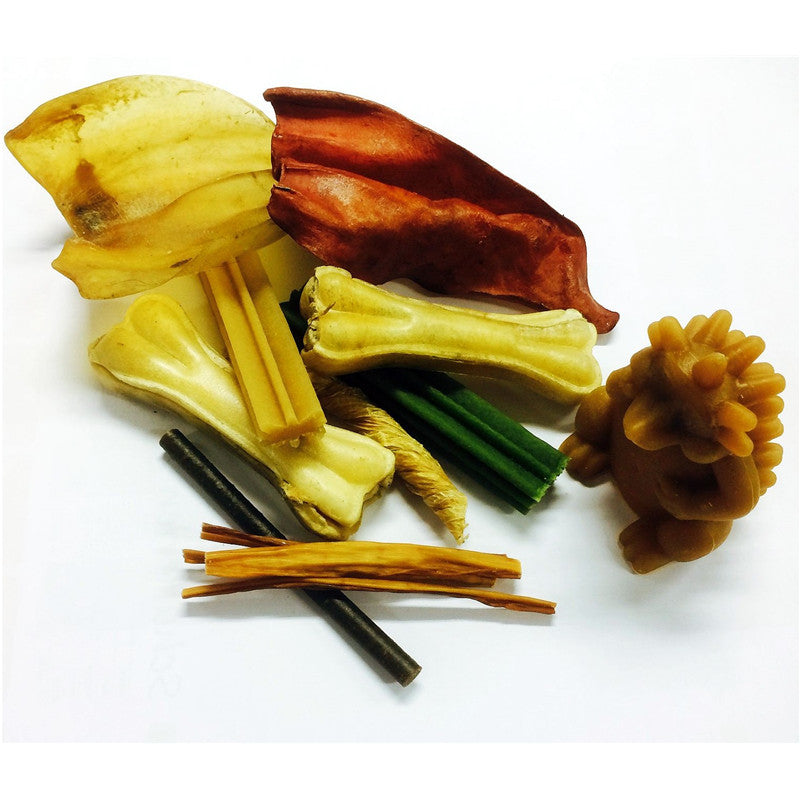 zookauf Snackliebe 7 verschiedene Kauknochen-Eimer 950 g