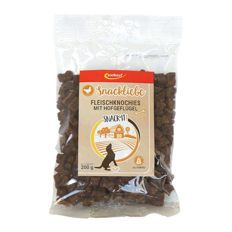 zookauf Snackliebe Fleischknochies Hofgeflügel 200 g