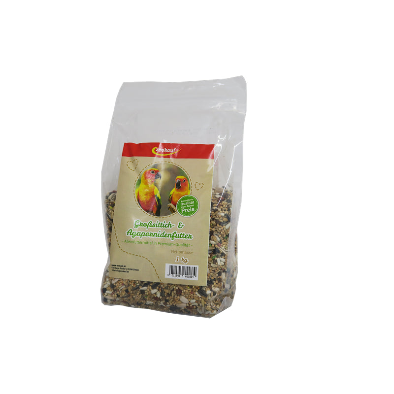 zookauf Vogel Futter Premium für Großsittich 1 kg