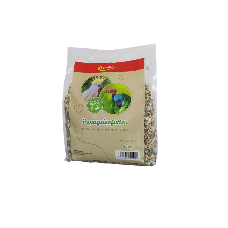 zookauf Vogel Futter Premium für Papageien 4 kg