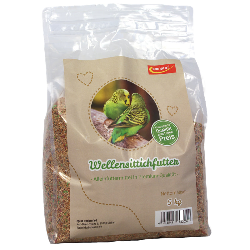 zookauf Vogel Futter Premium für Wellensittich 5 kg