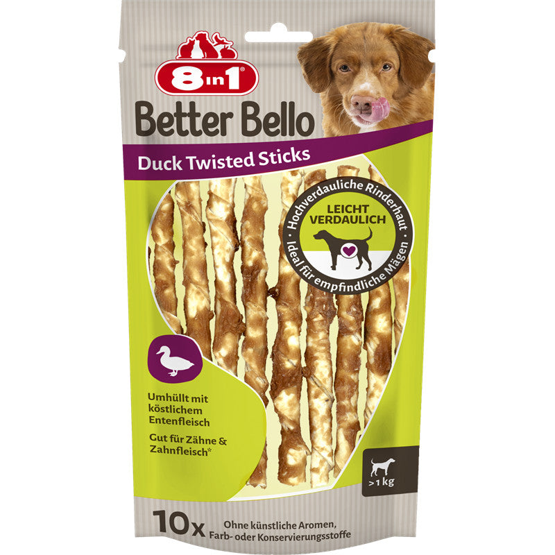 8in1 BetterBello Duck Twisted Sticks 60 g