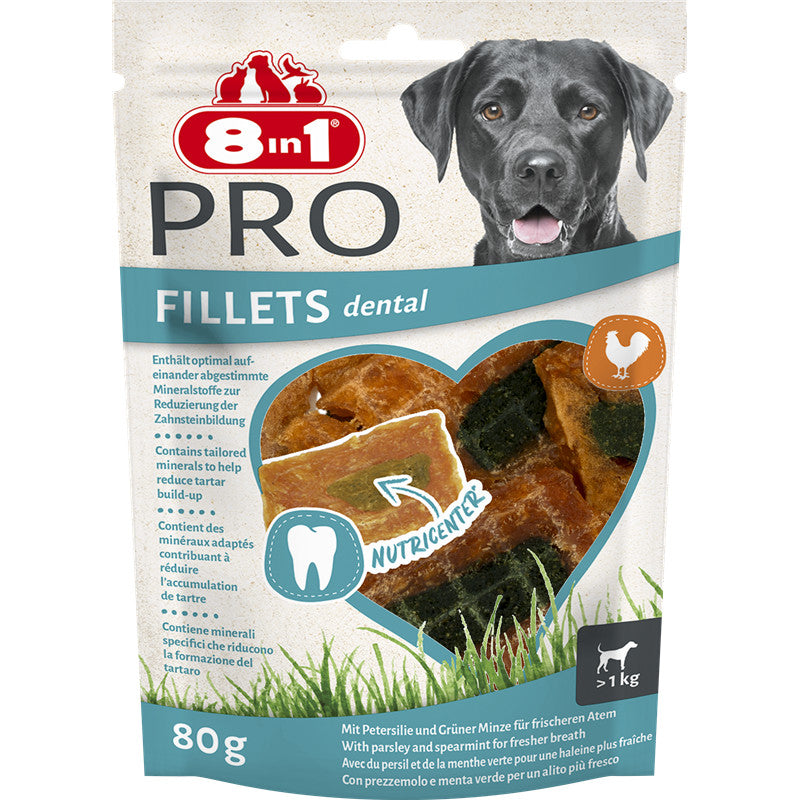 8in1 Dog Fillets Pro Dental 80 g