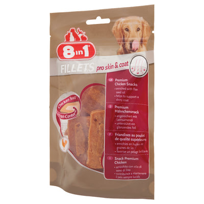 8in1 Dog Fillets Pro Skin & Coat S 80 g