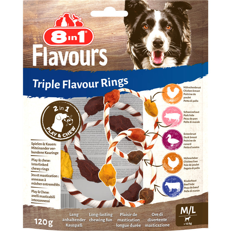 8in1 Triple Flavour Rings M/L 120 g