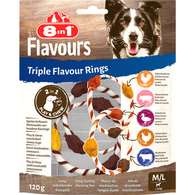 8in1 Triple Flavour Rings M/L 120 g