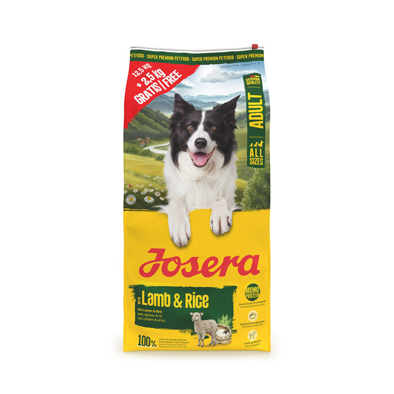 Josera Adult Lamb & Rice 12,5 kg + 2,5 kg