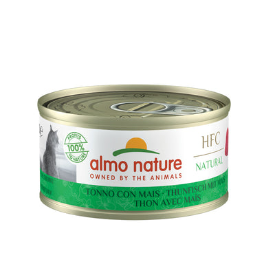 Almo Nature Katzen Nassfutter Thunfisch mit Mais 70 g