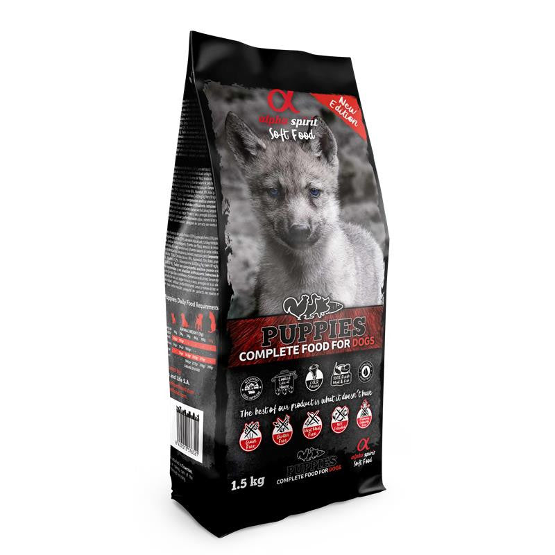 alpha spirit Complete Dog Food Puppies 1,5 kg