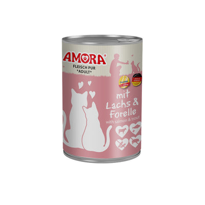 AMORA Fleisch Pur mit Lachs + Forelle 400 g