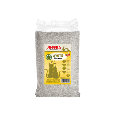 AMORA Katzenstreu White Compact Aloe Vera  8 l