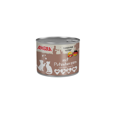 AMORA Pur Katzenkinder mit Putenherzen 200 g