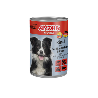 AMORA Sensitive Rind+Süßkartoffel 400 g