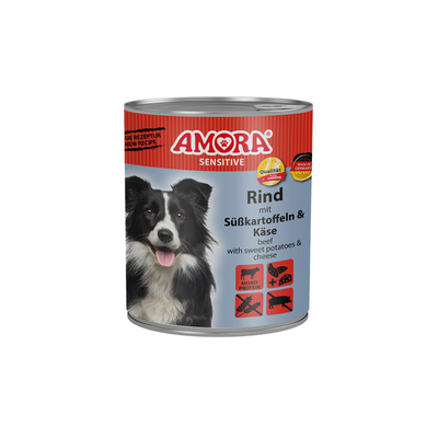 AMORA Sensitive Rind+Süßkartoffel 800 g