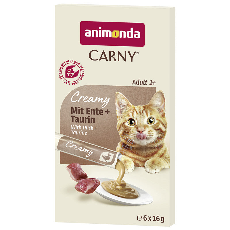 animonda Carny Creamy Adult mit Ente + Taurin 6x16 g 1 Stück