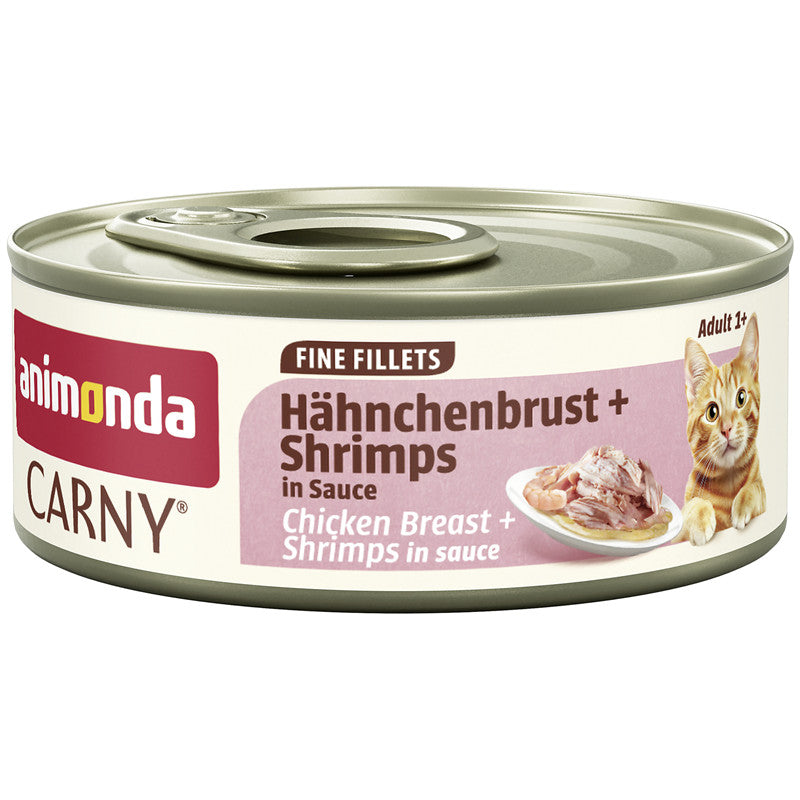 animonda Carny Fine Fillets Adult Hühnchenbrust + Shrimps in Sauce 60 g