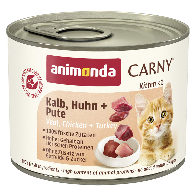 Animonda Carny Kitten Kalb, Huhn + Pute 200 g