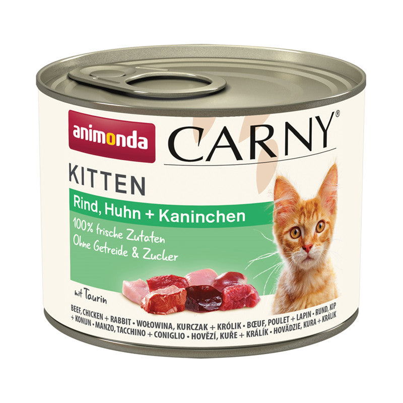 Animonda Carny Kitten Rind, Huhn + Kaninchen 200 g