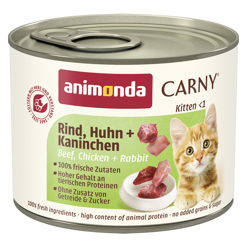 Animonda Carny Kitten Rind, Huhn + Kaninchen 200 g