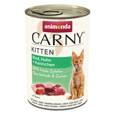 Animonda Carny Kitten Rind, Huhn + Kaninchen 400 g