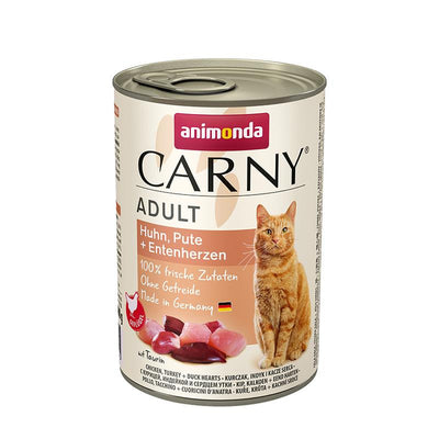 Animonda Cat Dose Carny Adult Huhn & Pute & Entenherzen 400 g