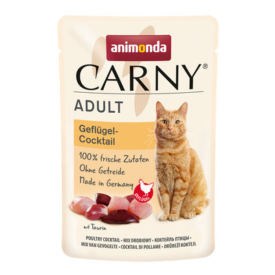 Animonda Cat Portionsbeutel Carny Adult Geflügel-Cocktail  85g