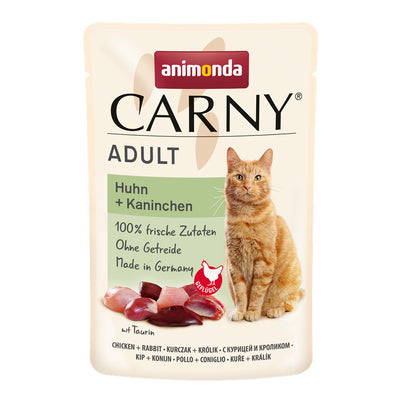 Animonda Cat Portionsbeutel Carny Adult Huhn + Kaninchen  85g