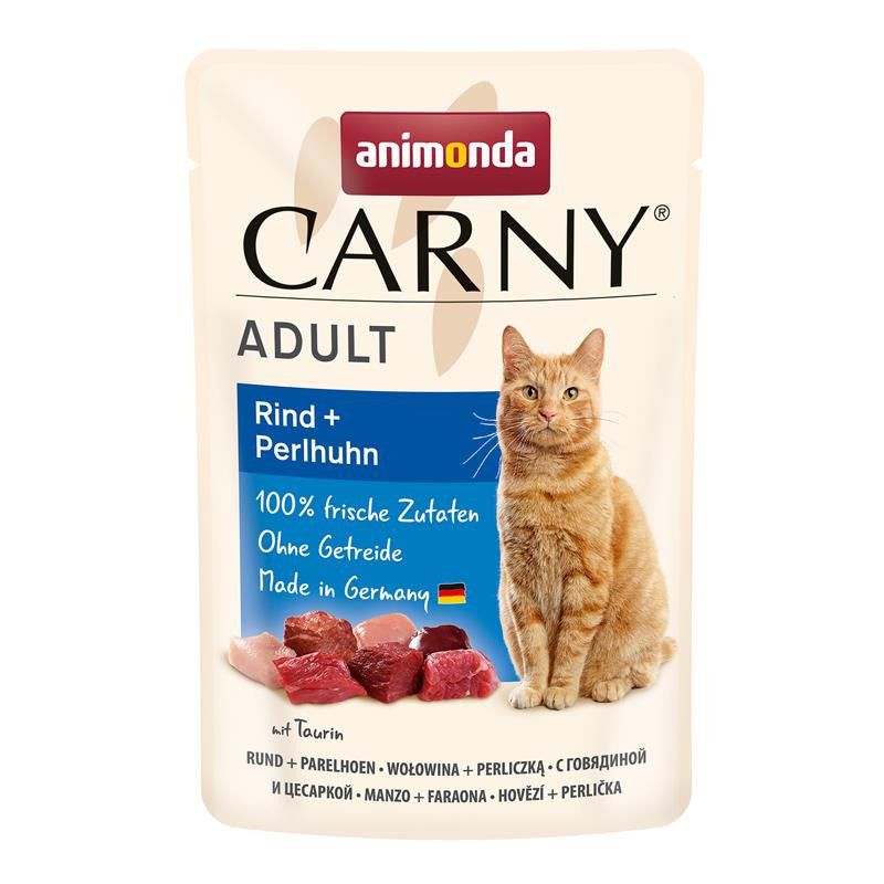 Animonda Cat Portionsbeutel Carny Adult Rind + Perlhuhn 85 g