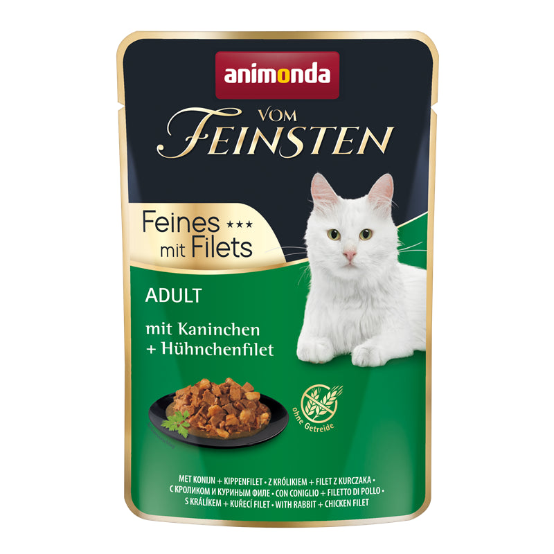 Animonda Cat Portionsbeutel vom Feinsten Adult Kaninchen + Hühnchenfilet 85 g