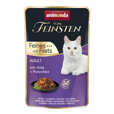 Animonda Cat Portionsbeutel vom Feinsten Adult Wild + Putenfilet 85 g