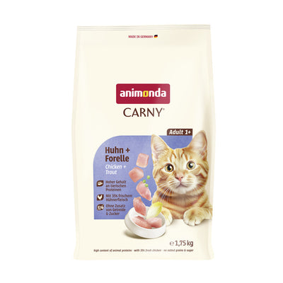Animonda Cat Trocken Carny Adult Huhn + Forelle 1,75 kg