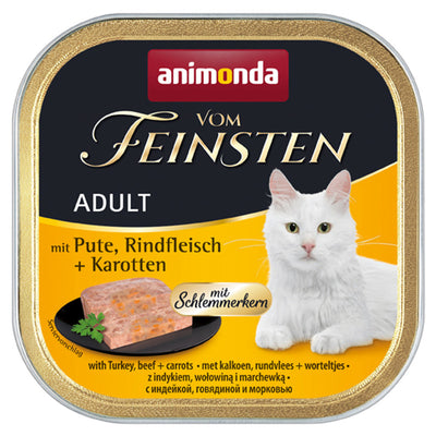 Animonda Cat Vom Feinsten mit Schlemmerkern mit Pute, Rindfleisch & Karotten 100 g