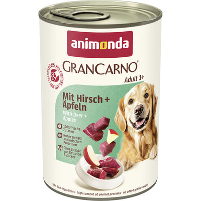 Animonda Dog Dose GranCarno Adult mit Hirsch + Äpfeln 400 g