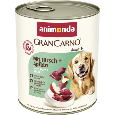 Animonda Dog Dose GranCarno Adult mit Hirsch + Äpfeln 800 g